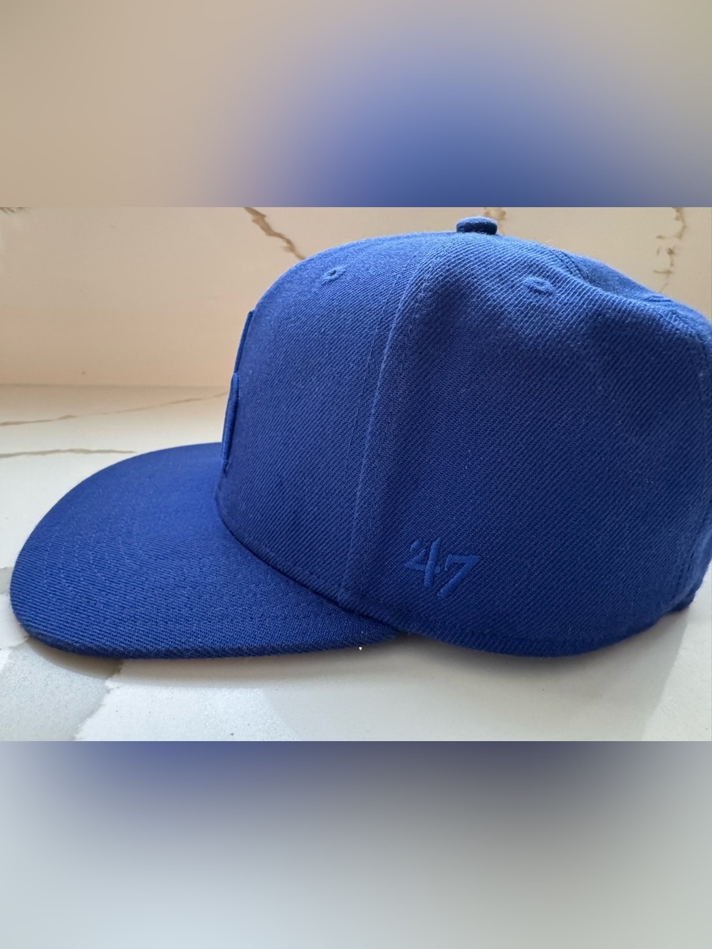 Rare '47 Brand Seattle Mariners Trident Hat - Royal Blue Mono - Picture 3 of 12